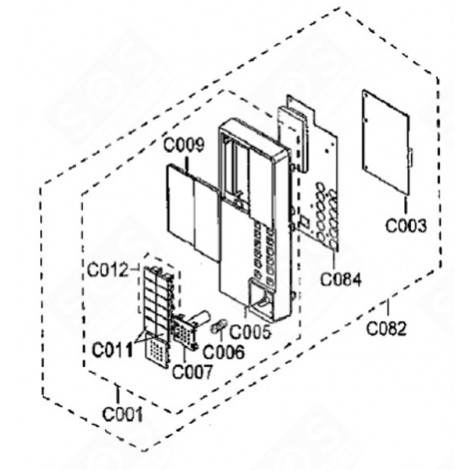 BUTTON (C011) MICROWAVE OVENS - 177A67