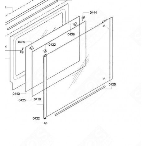 FRONT WINDOW GAS / ELECTRIC OVENS - 00683012