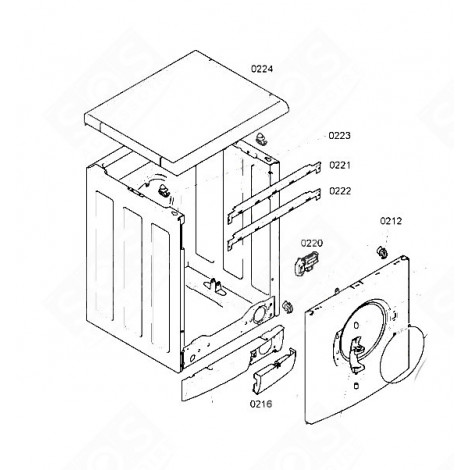 COVER (MARK 0224) WASHING MACHINES - 00477512