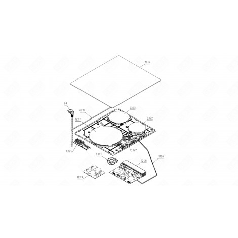 ELECTRONIC MODULE (REFERENCE 1249) ELECTRIC / GAS HOBS - 795823