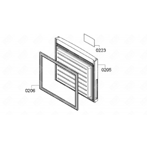 FREEZER FLAP (MARK 205) REFRIGERATOR, FREEZER - 00713887