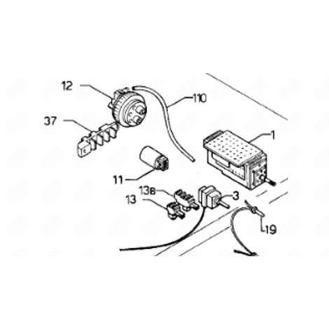 ELECTRONIC BOARD, PROGRAMMER (REFERENCE 1) WASHING MACHINES - 1245192008