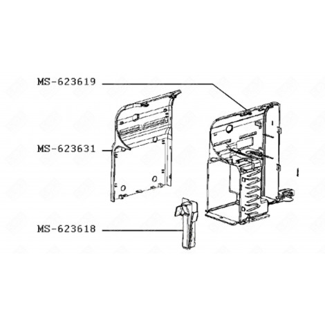 CAPS CONTAINER GUIDE COFFEE MAKER, ESPRESSO - 500830, MS-623618