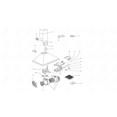 ELECTRONIC BOARD, CONTROL MODULE (REFERENCE 41) EXTRACTOR HOOD - G364185