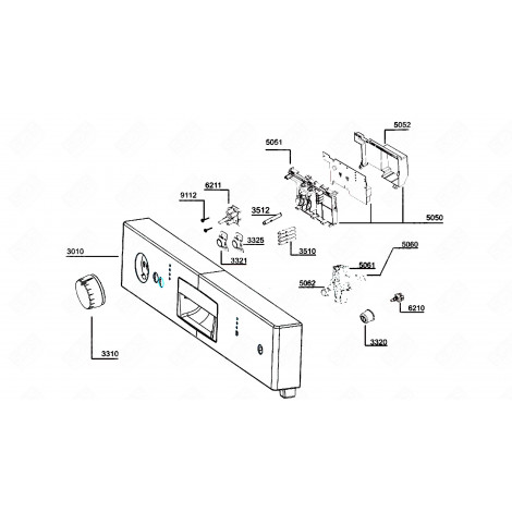 HALF LOAD BUTTON (REFERENCE 3325) DISHWASHER - 1750840409