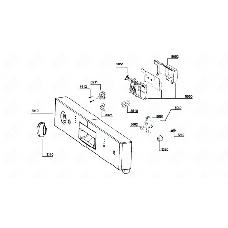 DISPLAY BUTTON (MARK 5062) DISHWASHER - 1746330405