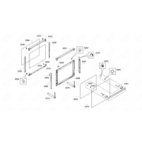 HINGE (REFERENCE 0216) ORIGINAL GAS / ELECTRIC OVENS - 12017456