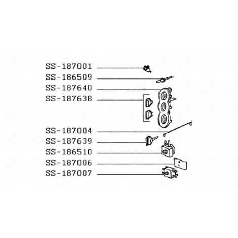 THERMOSTAT BUTTON (MARK SS-187639) GAS / ELECTRIC OVENS - SS-187639