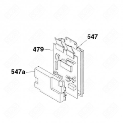 ELECTRONIC CARD, PROGRAMMED MODULE (MARK 479) WASHING MACHINES - 49025666