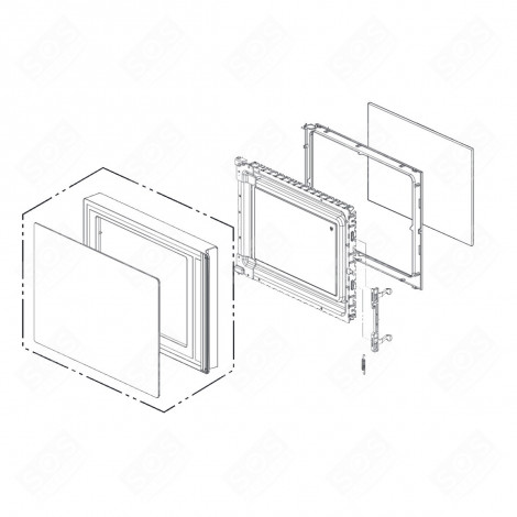 COMPLETE DOOR MICROWAVE OVENS - ADC75446504