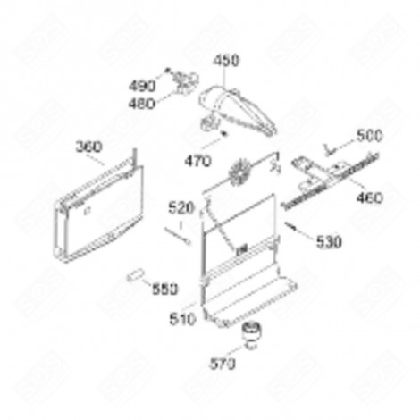 EVAPORATOR WITH FINS (MARK 360) REFRIGERATOR, FREEZER - 9886816