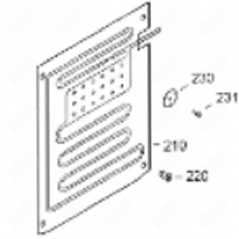 EVAPORATOR (MARKING 210) REFRIGERATOR, FREEZER - 5940735