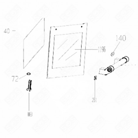 GLASS (MARK 1196) GAS / ELECTRIC OVENS - 210371130