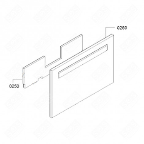 ORIGINAL FRONT DOOR DISHWASHER - 00684397