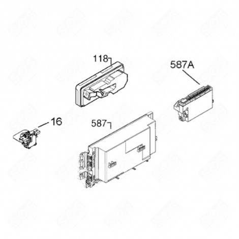 ORIGINAL CONFIGURED MODULE (MARK 587) DISHWASHER - 973911536123012