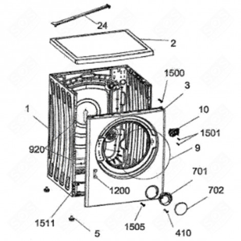 TOP OF LID WASHING MACHINES - 42034826