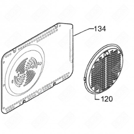 ORIGINAL PARASITE FILTER GAS / ELECTRIC OVENS - 3570548010