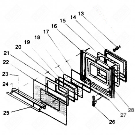 BROWN PORTHOLE GLASS GAS / ELECTRIC OVENS - C00125357