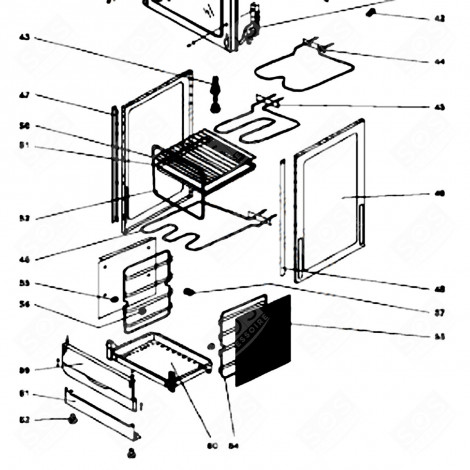 SUPPORT (MARK 47) GAS / ELECTRIC OVENS - 72X4561