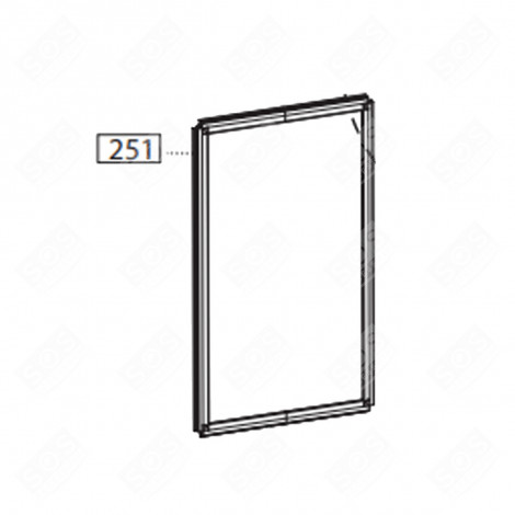 DOOR SEAL (FREEZER SECTION) REF. 251 REFRIGERATOR, FREEZER - 5958270100