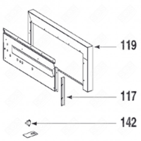 RIGHT SUPPORT (MARK 119) GAS / ELECTRIC OVENS - 72X1324