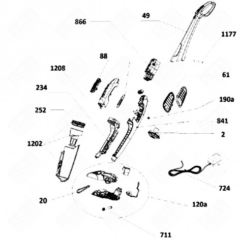 COMPLETE MOTOR VACUUM CLEANER  - 48009790