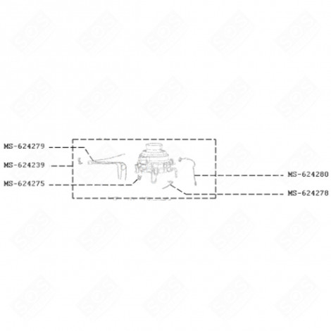 GASKET/NOZZLE (MARKING MS-624275) NESPRESSO VERTUO PLUS COFFEE MAKER, ESPRESSO - MS-624275