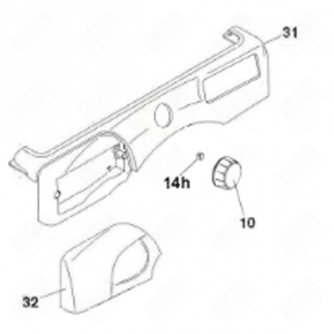 DETERGENT DRAWER FRONT (REFERENCE 32) WASHING MACHINES - 41042584