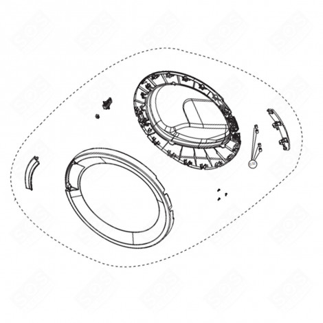 COMPLETE DOOR TUMBLE DRYER - 2978290100