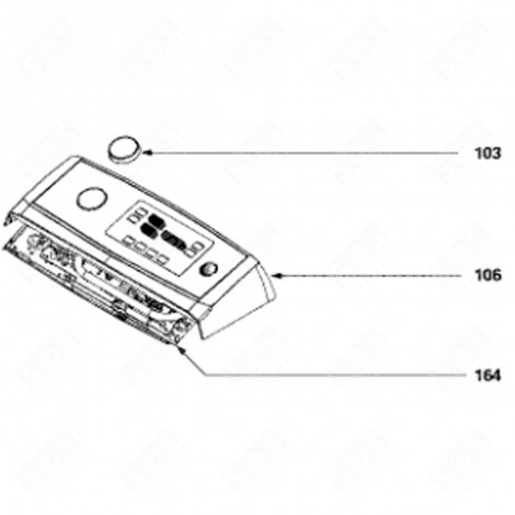 CONTROL CARD (MARK 164) WASHING MACHINES - 52X5861