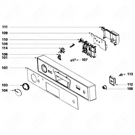 CONTROL BUTTON (REF. 103) DISHWASHER - 32X3802