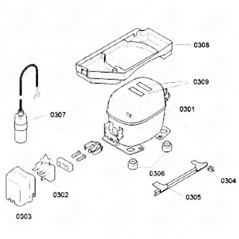 CONDENSATION TANK REFRIGERATOR, FREEZER - 11002431