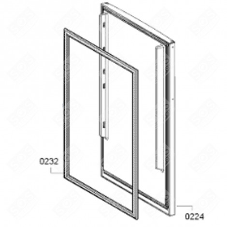 FRIDGE DOOR GASKET REFRIGERATOR, FREEZER - 00718307