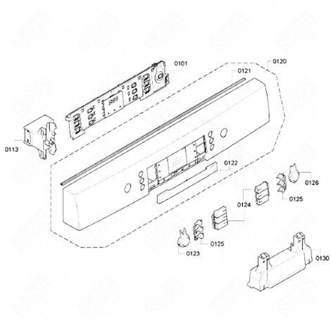 CONTROL PANEL (REFERENCE 112) DISHWASHER - 00647949