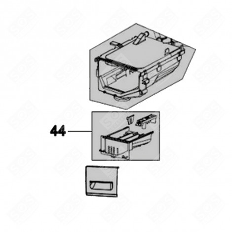 DETERGENT CONTAINER, DETERGENT CONTAINER REFERENCE 44 WASHING MACHINES - 159A24