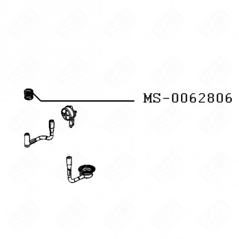 PUMP SHOCK ABSORBER SPRING (CODE MS-0062806) NESPRESSO PIXIE COFFEE MAKER, ESPRESSO - MS-0062806