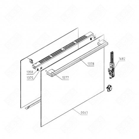 OUTER GLASS (MARK N°0063) GAS / ELECTRIC OVENS - 658545