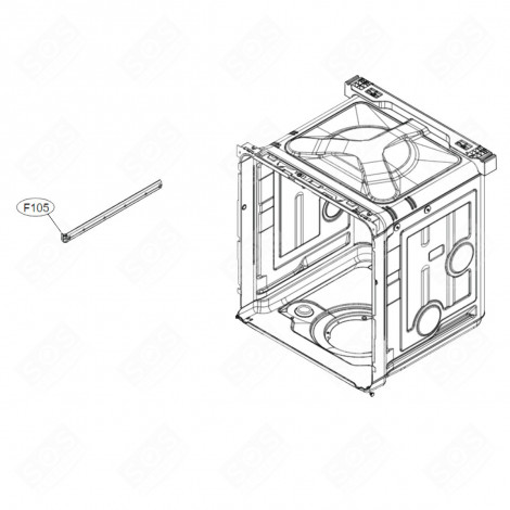 RAIL (MARK 105) DISHWASHER - AGM75550001