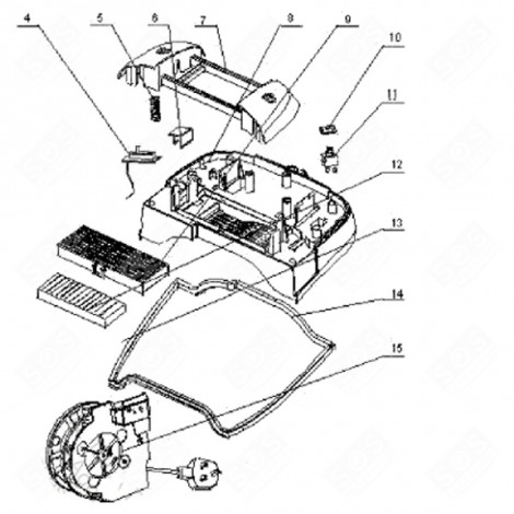 CHIMNEY FILTER (REFERENCE 12) VACUUM CLEANER  - 4071346078