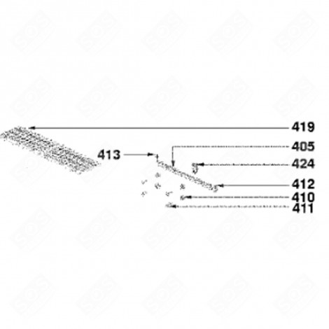 UPPER RIGHT WHEEL (MARK 424) DISHWASHER - 32X1382