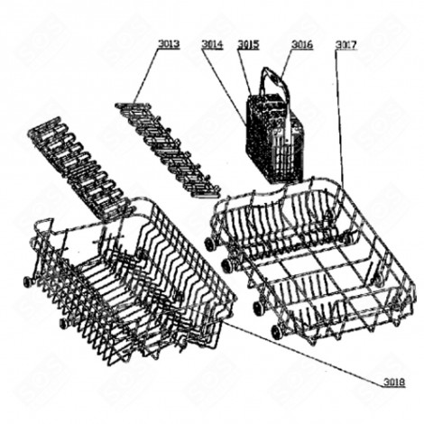 CUTLERY BASKET (MARK 3016) DISHWASHER - 44419