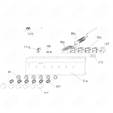 DASHBOARD GAS / ELECTRIC OVENS - 42810978