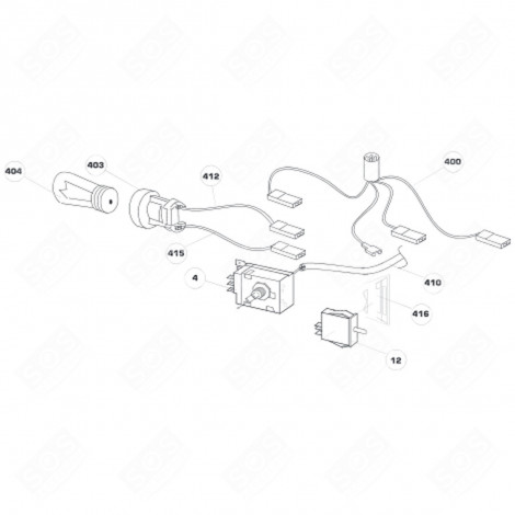 THERMOSTAT (REFERENCE 4) REFRIGERATOR, FREEZER - 5112101001