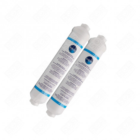 WPRO USC100 WATER FILTER CARTRIDGES X 2 REFRIGERATOR, FREEZER - 481281718629, 484000008553