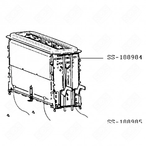 COOKING COMPARTMENT (REFERENCE SS-188984) SMALL HOUSEHOLD APPLIANCE - SS-188984