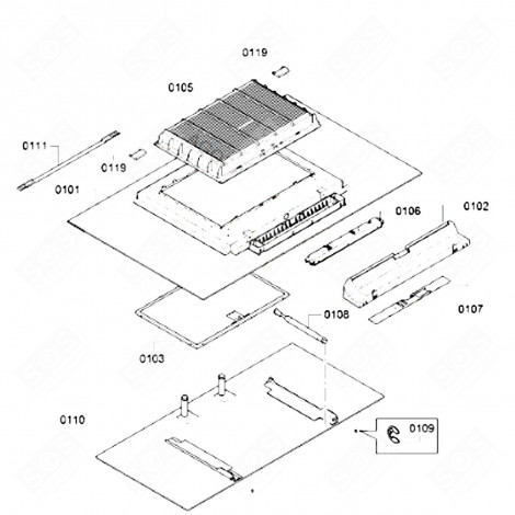 DAMPER (REFERENCE 108) ORIGINAL EXTRACTOR HOOD - 11018490 