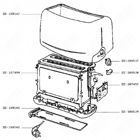 COOKING COMPARTMENT (REFERENCE SS-187494) SMALL HOUSEHOLD APPLIANCE - SS-187494