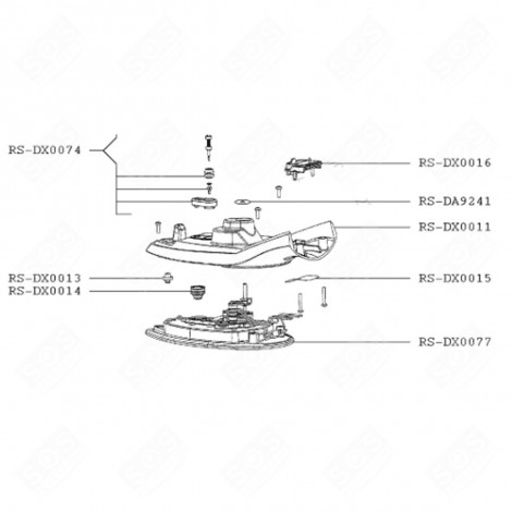 SOLE WITH THERMOSTAT (REFERENCE RS-DX0077) STEAM IRONS / STEAM GENERATOR IRONS - RS-DX0077