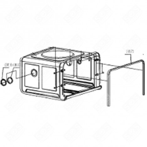 DOOR SEAL (MARKER C0071) DISHWASHER - 673005800074