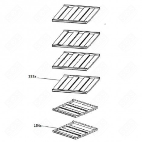 LOWER GRID REFRIGERATOR, FREEZER - 49111657